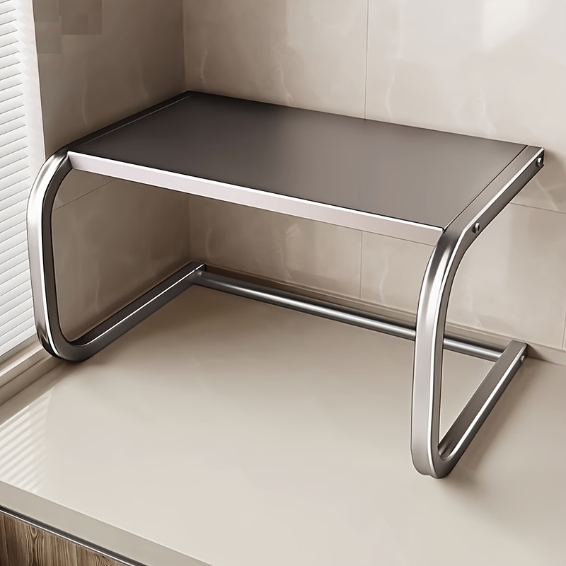 Kitchen Baking Rack - رف معدني واسع من طبقتين للميكروويف،