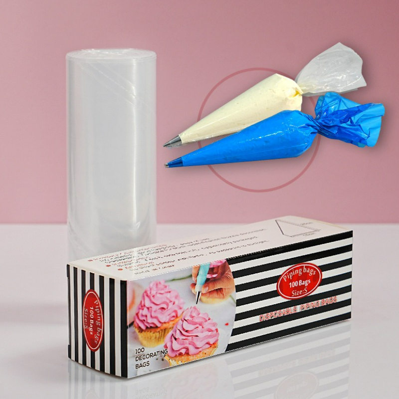Piping Bag Disposable - 100 قطعة/الحزمة رشاقته حجم كبير فوهة