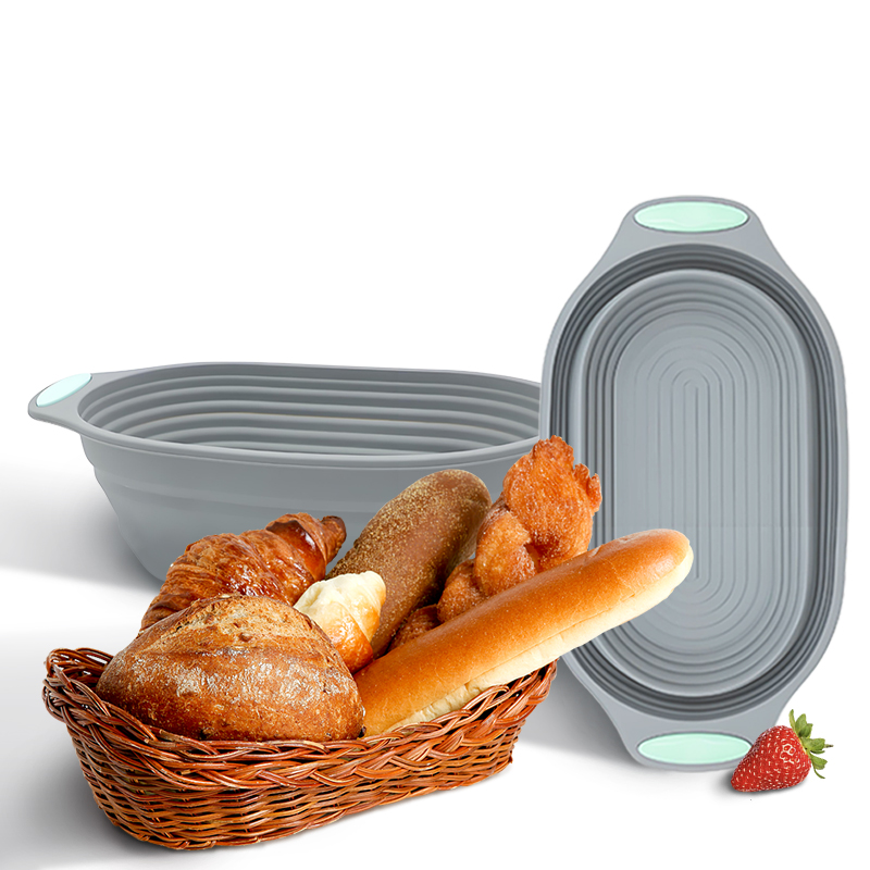 Kitchen Baking Ware - سلة تخمير الخبز السيليكونية القابلة للطي