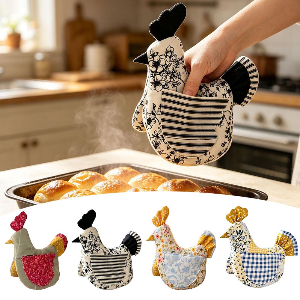 Kitchen Baking Ware - مجموعة قفازات فرن وحاملات أواني على