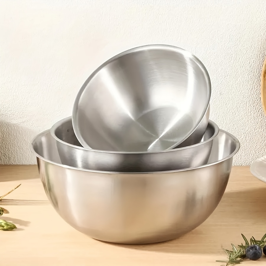 Kitchen Baking Store - طقم أوعية سلطة من الفولاذ المقاوم
