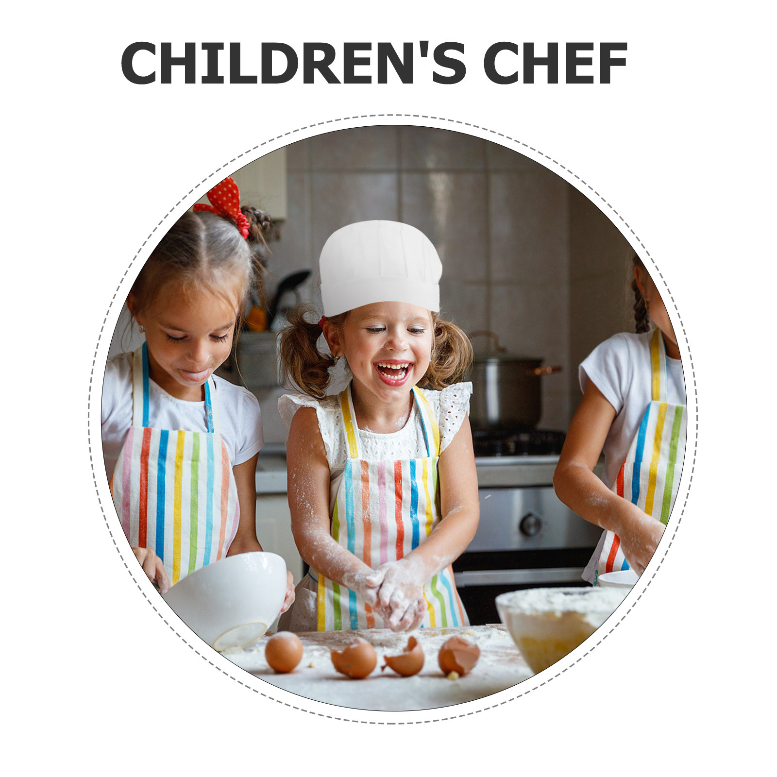 15 قطعة قبعات طهاة للأطفال للا - مراجعة Kitchen Baking وسعره