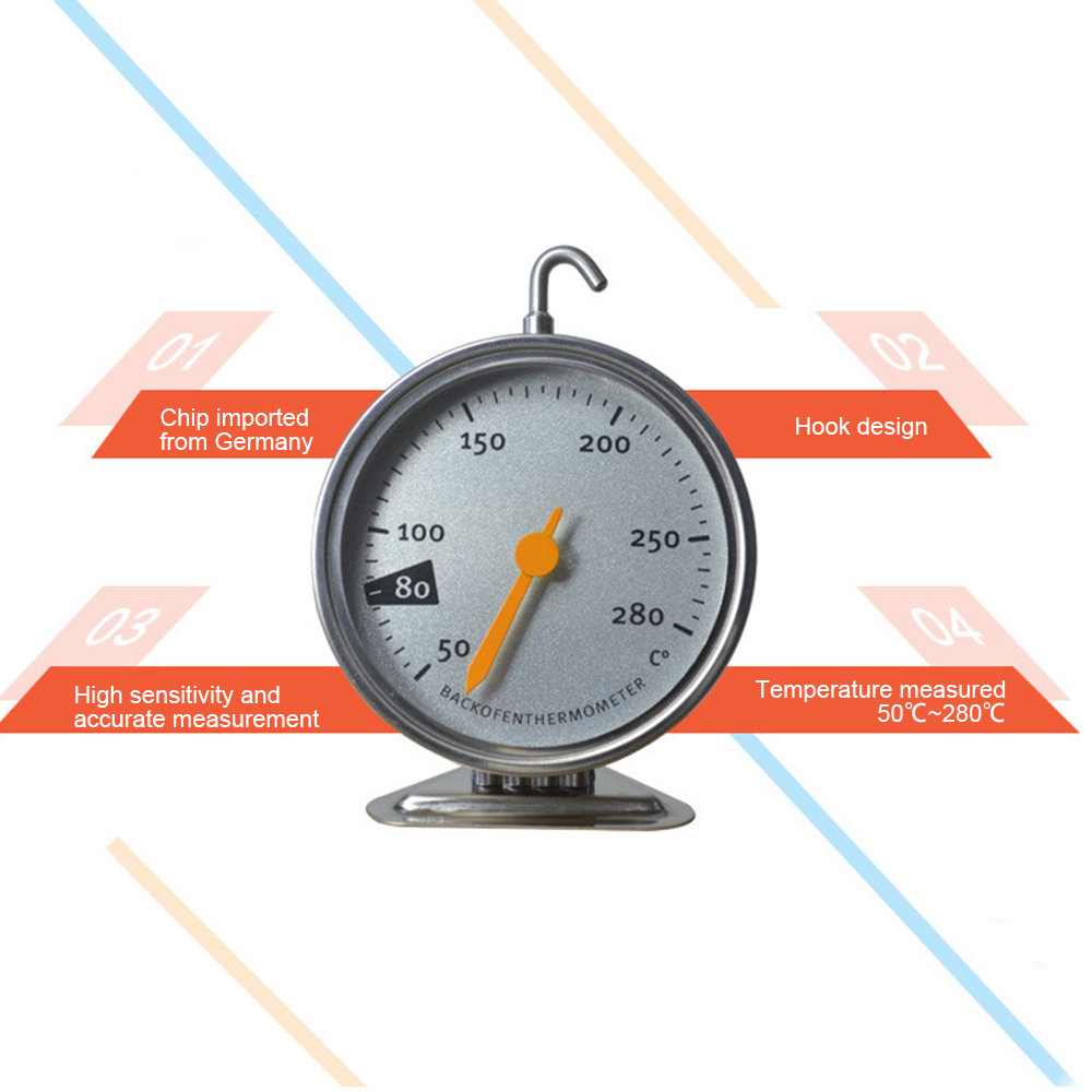 50-280 درجة مئوية ميزان حرارة  - مراجعة Oven Thermometer Analog وسعره