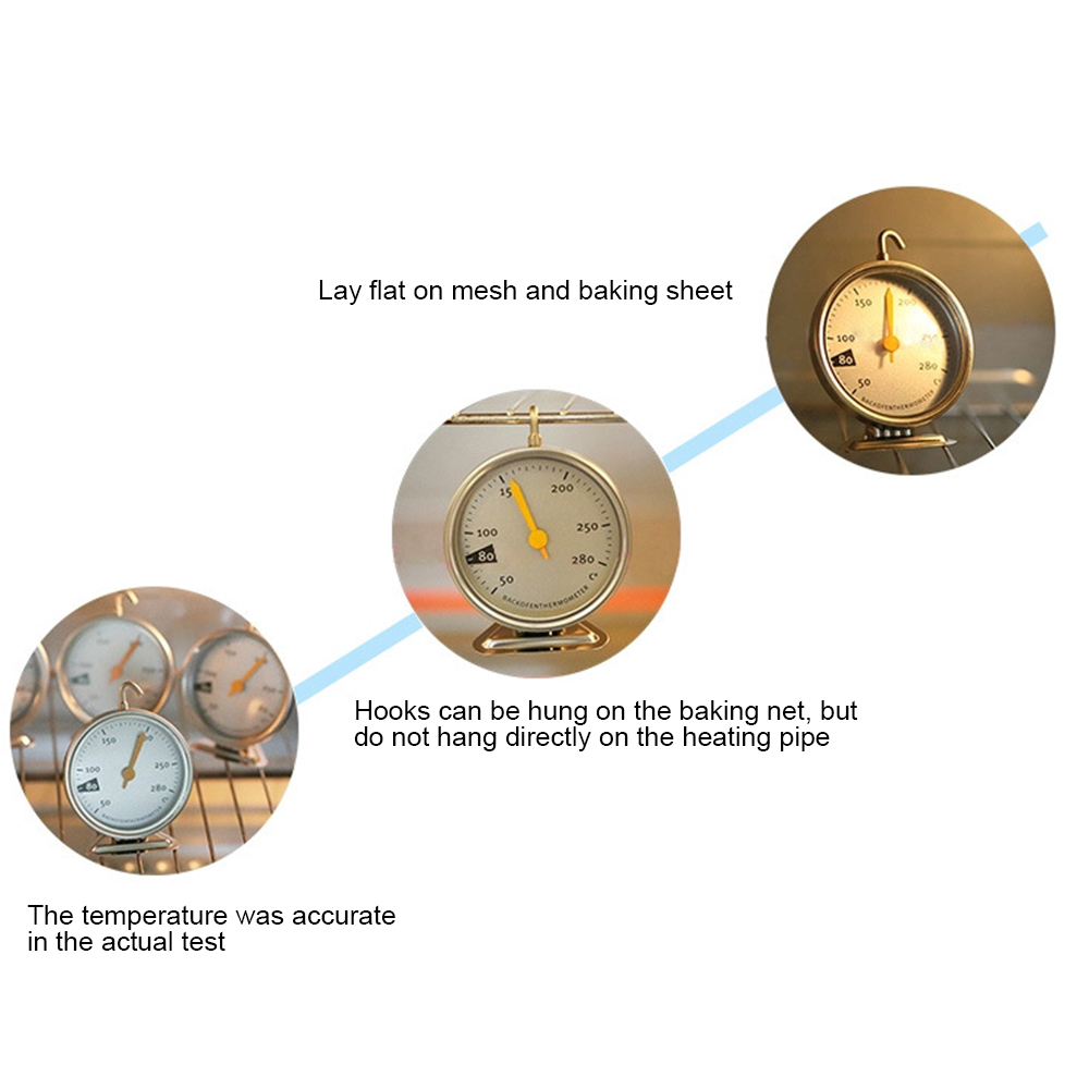 50-280 درجة مئوية ميزان حرارة  - مراجعة Oven Thermometer Analog وسعره