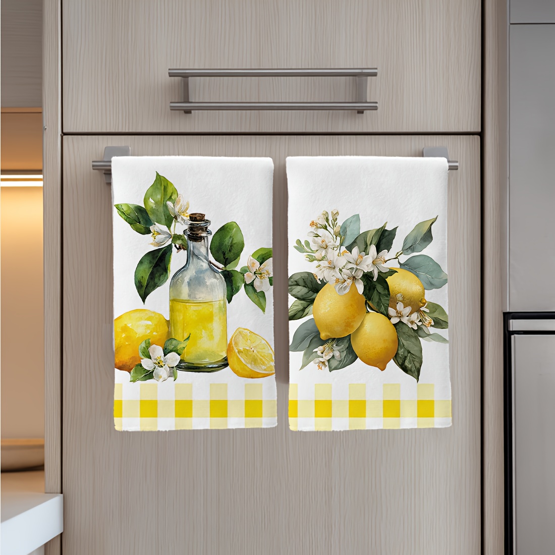 قطعتان، منشفة مطبخ بنقشة زهور  - مراجعة Kitchen Baking Necessities وسعره