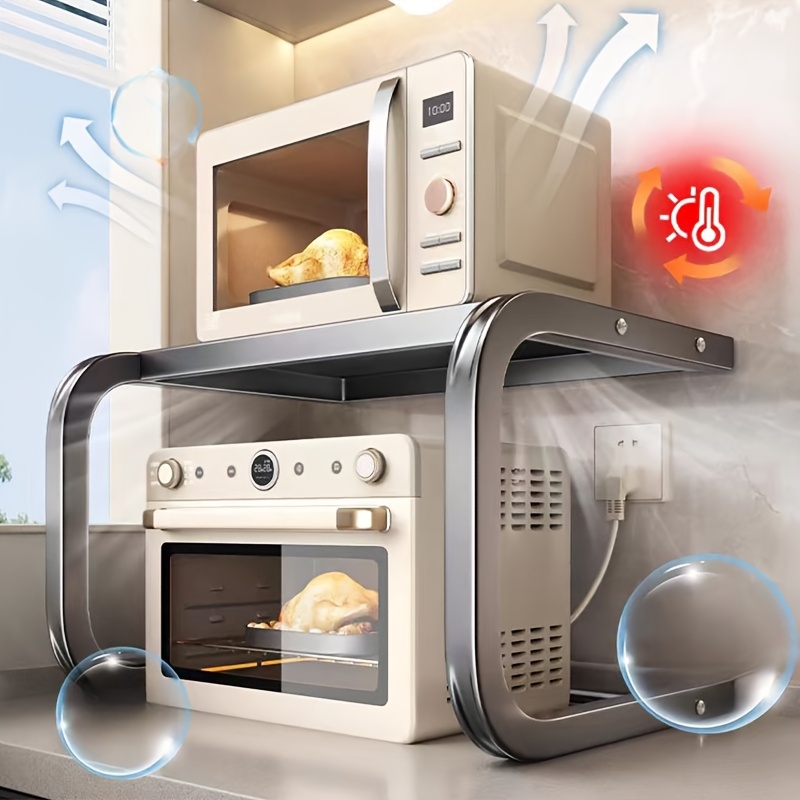 رف معدني واسع من طبقتين للميكر - مراجعة Kitchen Baking Rack وسعره