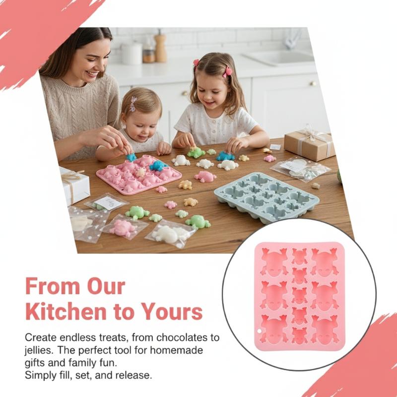 قالب سيليكون على شكل ضفادع، قا - مراجعة Silicone Cake Mold وسعره