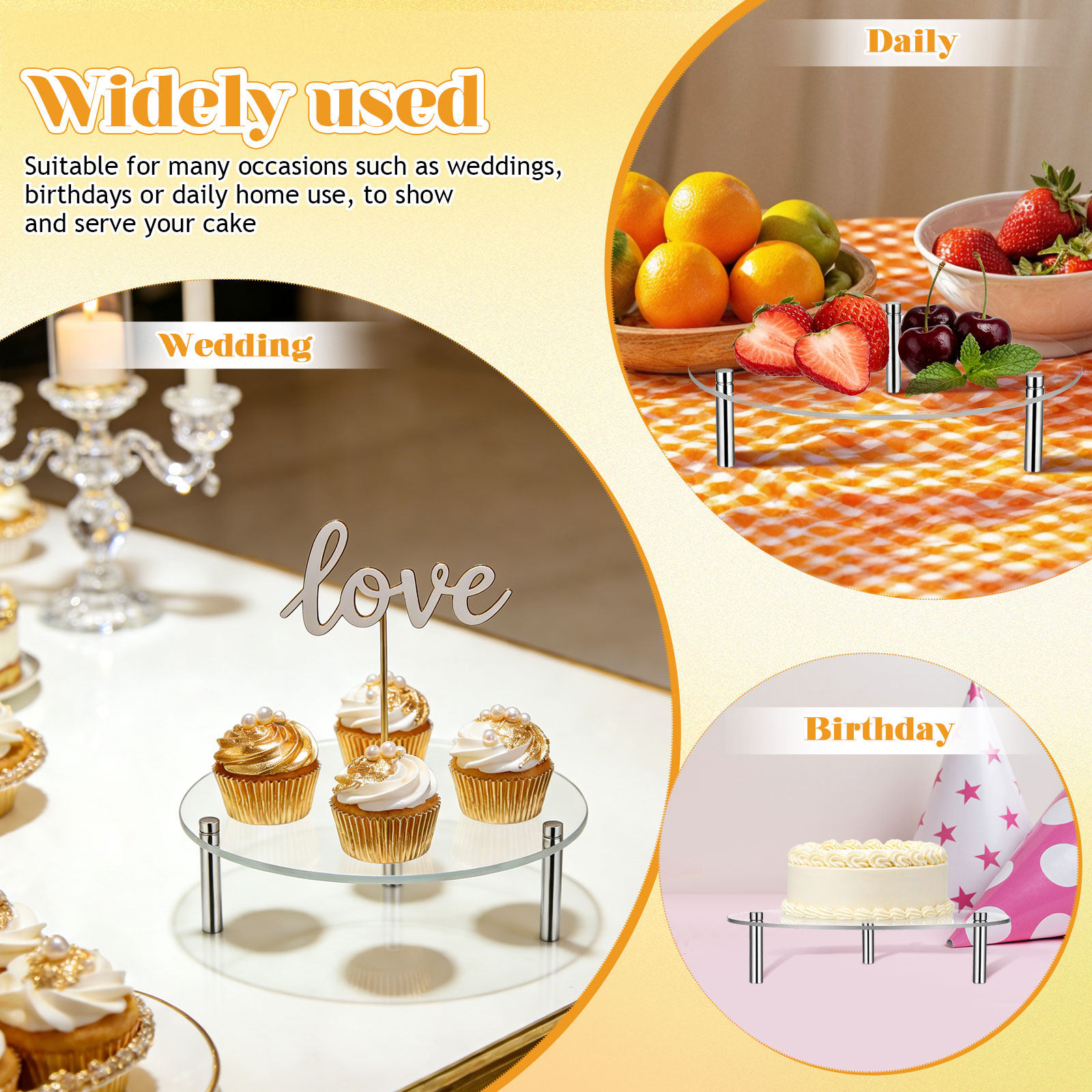 3 قطع من حامل عرض الكب كيك الأ - مراجعة Kitchen Baking Rack وسعره