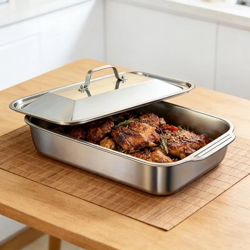 صواني خبز عميقة من الفولاذ الم - مراجعة Kitchen Baking Ware وسعره