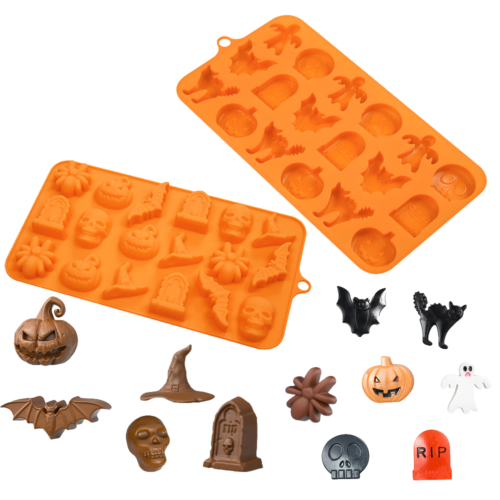 قالب الهالوين على شكل جمجمة ال - مراجعة Silicone Cake Mold وسعره