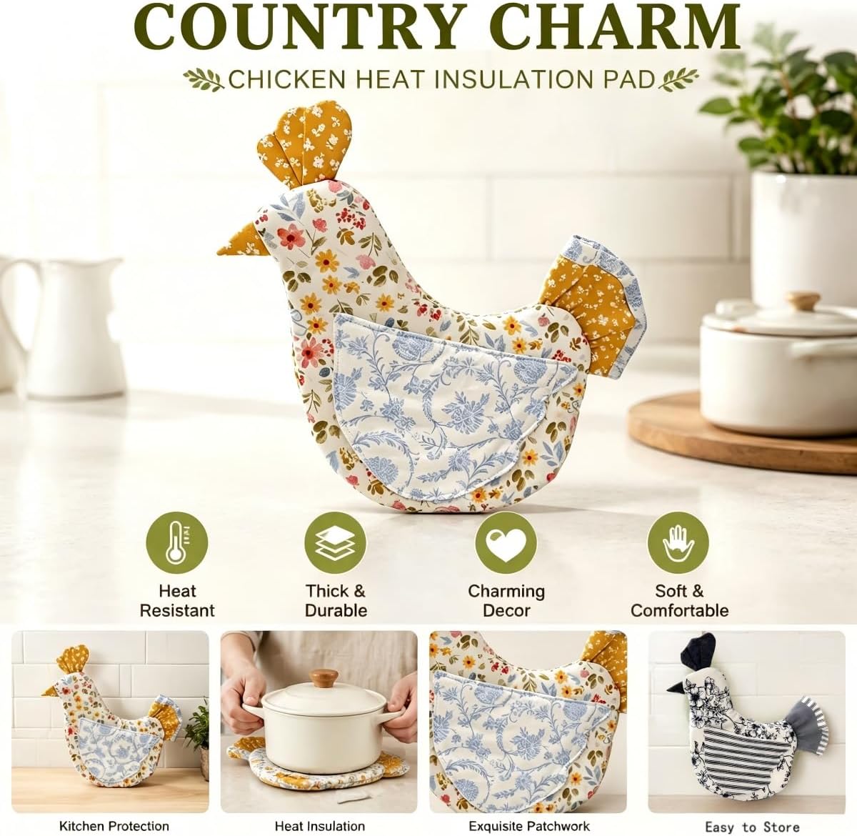 مجموعة قفازات فرن وحاملات أوان - مراجعة Kitchen Baking Ware وسعره