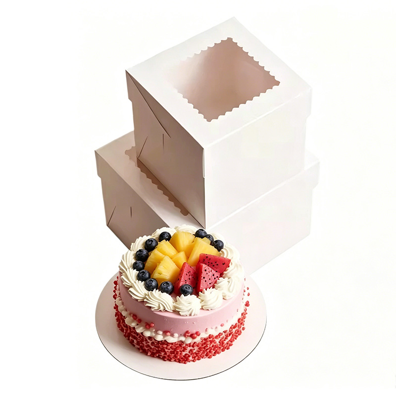 2/4/6 قطع صناديق مخبوزات بيضاء - مراجعة Kitchen Baking Organization وسعره