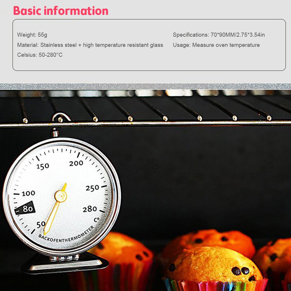 المطبخ ميزان الحرارة الفولاذ ا - مراجعة Oven Thermometer Analog وسعره