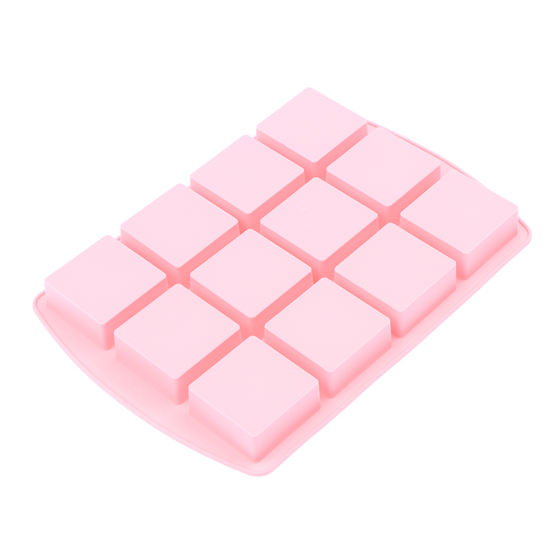 قالب سيليكون مربع بـ 12 تجويفً - مراجعة Silicone Cake Mold وسعره