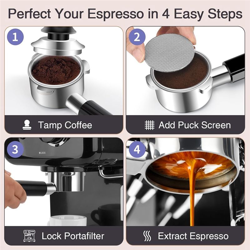 حامل فلتر قهوة ABUN مقاس 54 مم - مراجعة Breville Espresso Barista Express وسعره