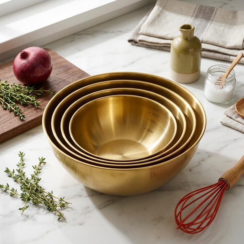 مجموعة من 3 أوعية خلط من الفول - مراجعة Kitchen Baking Store وسعره